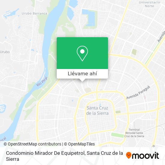 Mapa de Condominio Mirador De Equipetrol