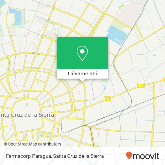 Mapa de Farmacorp Paraguá