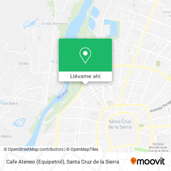 Mapa de Cafe Ateneo (Equipetrol)