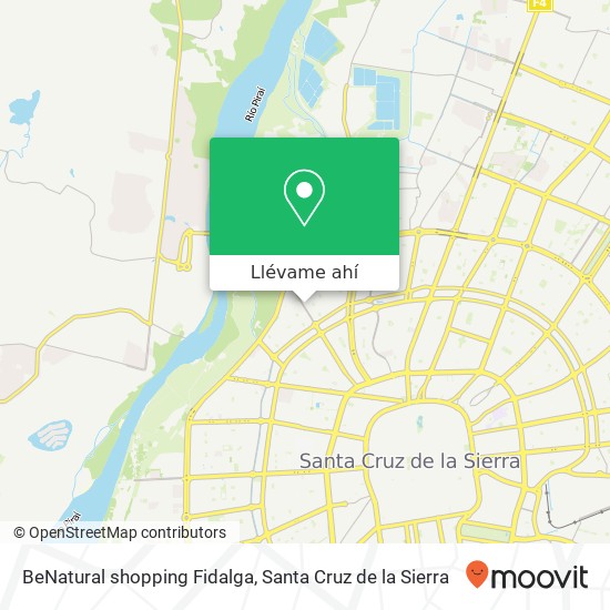 Mapa de BeNatural shopping Fidalga