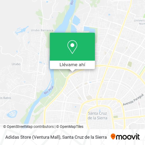 Corte de pelo Madurar mostrador Cómo llegar a Adidas Store (Ventura Mall) en Santa Cruz De La Sierra en  Autobús?