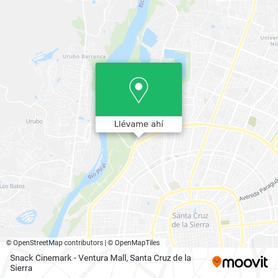 Mapa de Snack Cinemark - Ventura Mall