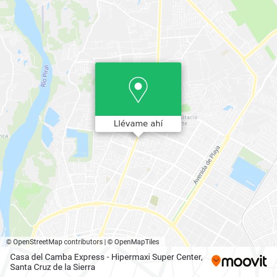 Mapa de Casa del Camba Express - Hipermaxi Super Center