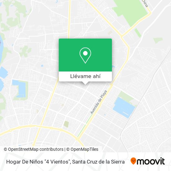 Mapa de Hogar De Niños "4 Vientos"