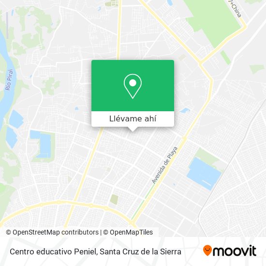 Mapa de Centro educativo Peniel