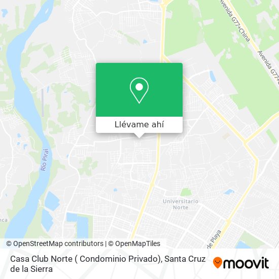 Mapa de Casa Club Norte ( Condominio Privado)