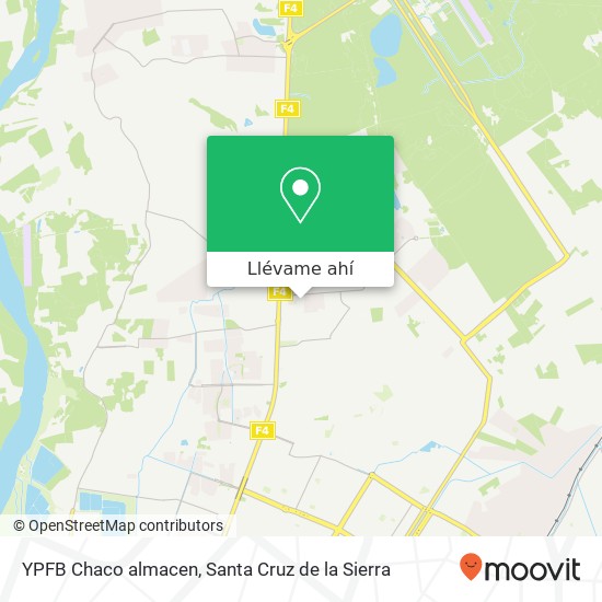 Mapa de YPFB Chaco almacen
