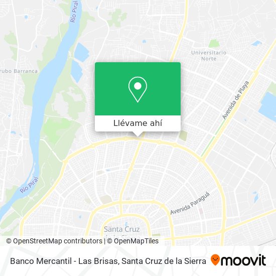 Mapa de Banco Mercantil - Las Brisas
