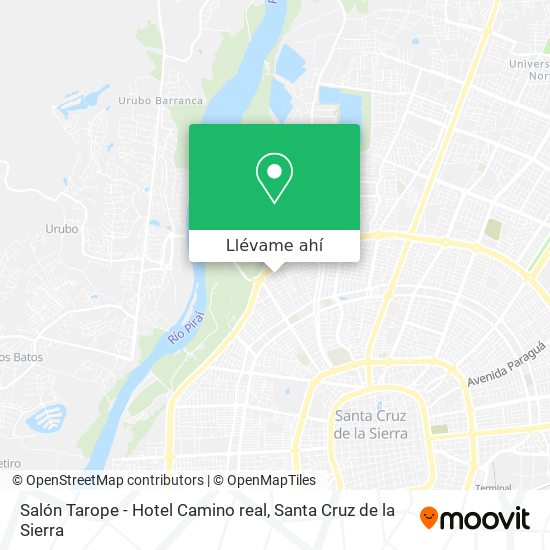 Mapa de Salón  Tarope - Hotel Camino real