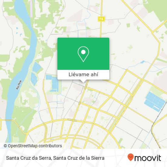 Mapa de Santa Cruz da Serra