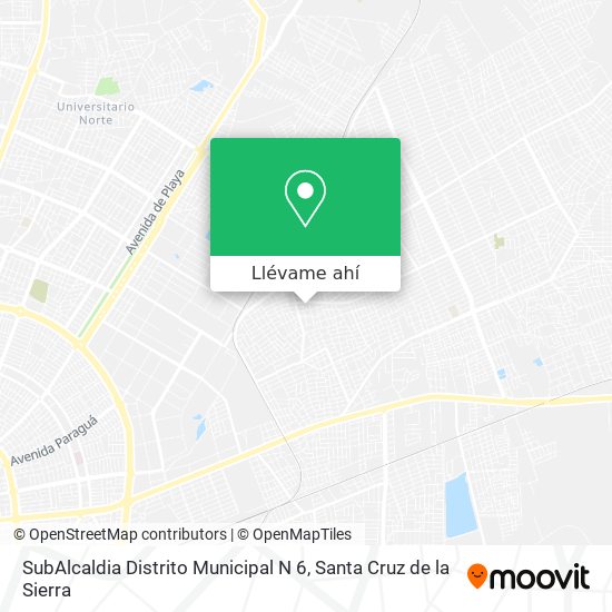 Mapa de SubAlcaldia Distrito Municipal N 6