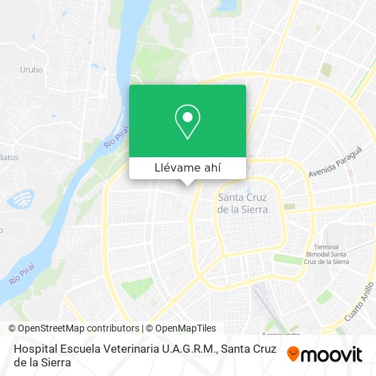 Mapa de Hospital Escuela Veterinaria U.A.G.R.M.