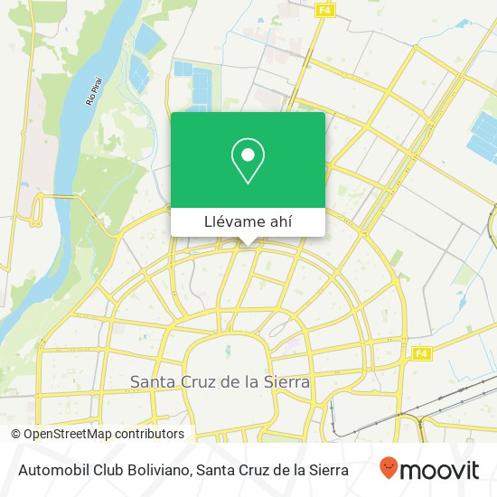 Mapa de Automobil Club Boliviano