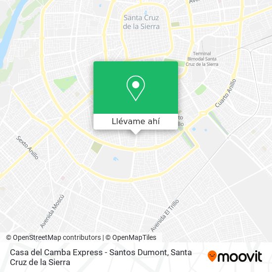 Mapa de Casa del Camba Express - Santos Dumont