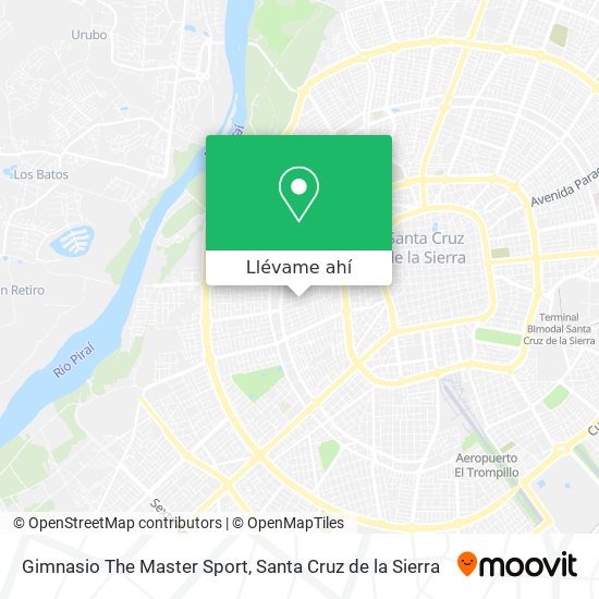 Mapa de Gimnasio The Master Sport