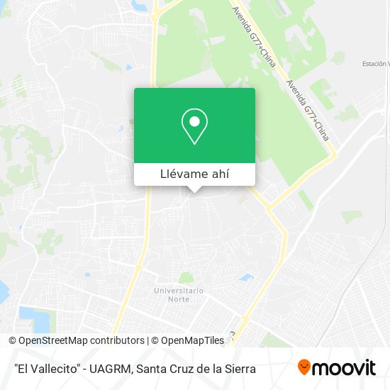 Mapa de "El Vallecito" - UAGRM