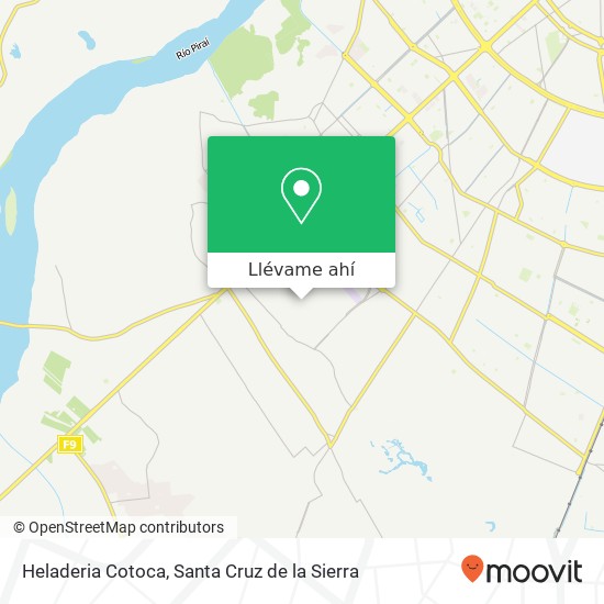 Mapa de Heladeria Cotoca, La Guardia