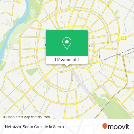 Mapa de Netpizza, Ana Barba UV-8, Santa Cruz de la Sierra