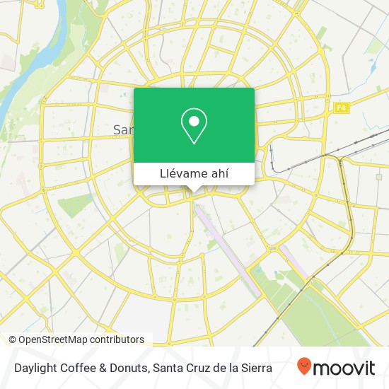 Mapa de Daylight Coffee & Donuts, René Moreno UV-7, Santa Cruz de la Sierra