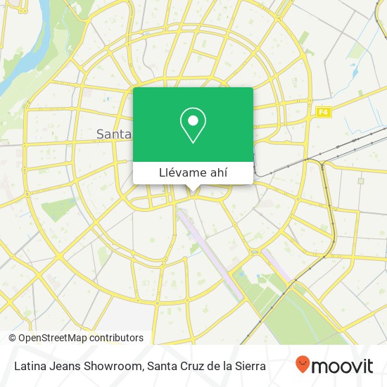 Mapa de Latina Jeans Showroom, Coronel Gualberto Villarroel UV-7, Santa Cruz de la Sierra