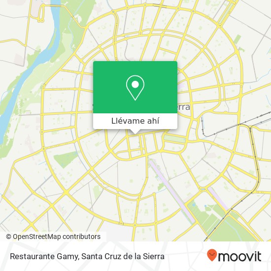 Mapa de Restaurante Gamy, Avenida Irala UV-8, Santa Cruz de la Sierra
