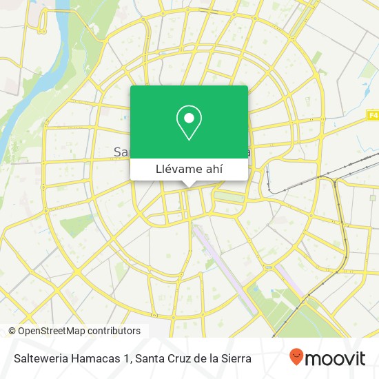Mapa de Salteweria Hamacas 1, 0 Avenida Irala UV-7, Santa Cruz de la Sierra