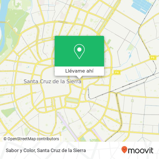 Mapa de Sabor y Color, Melchor Pinto UV-4, Santa Cruz de la Sierra
