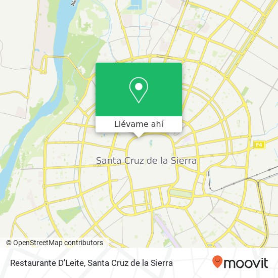 Mapa de Restaurante D'Leite, Andrés Ibáñez Santa Cruz de la Sierra, Santa Cruz de la Sierra