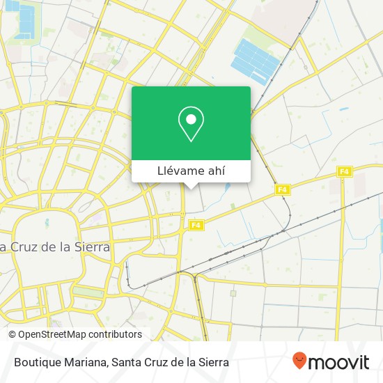 Mapa de Boutique Mariana, Pi, Santa Cruz de la Sierra