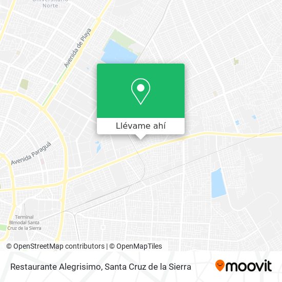 Mapa de Restaurante Alegrisimo