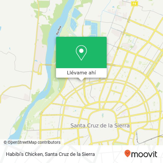 Mapa de Habibi's Chicken, Dr. Bernardo Cadario UV-59, Santa Cruz de la Sierra