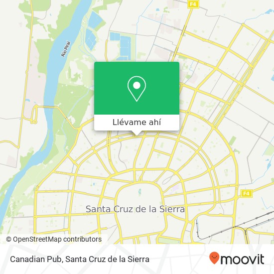 Mapa de Canadian Pub, Tercer Anillo Interno UV-36, Santa Cruz de la Sierra