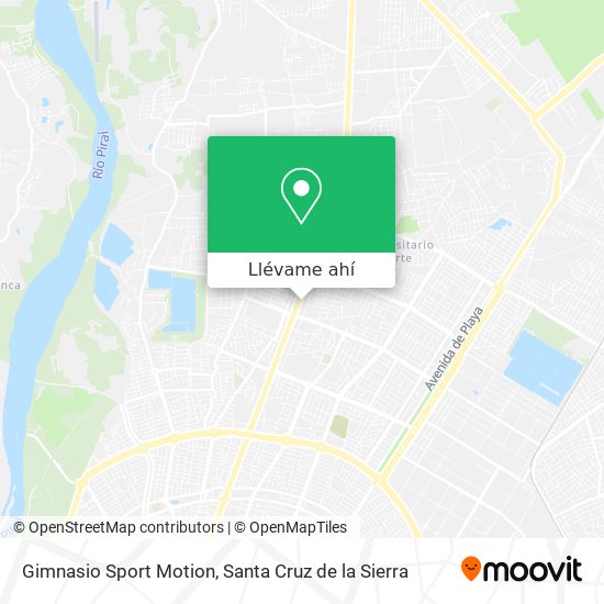 Mapa de Gimnasio Sport Motion