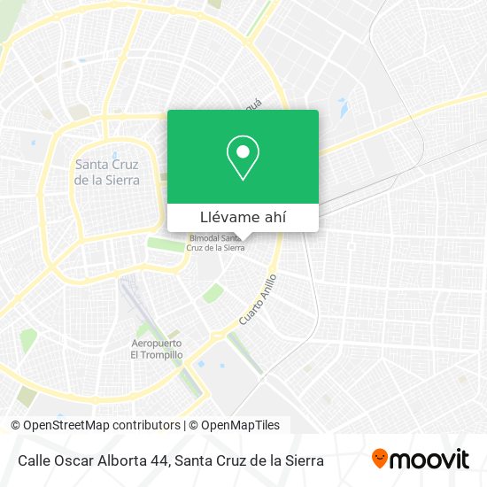 Mapa de Calle Oscar Alborta 44