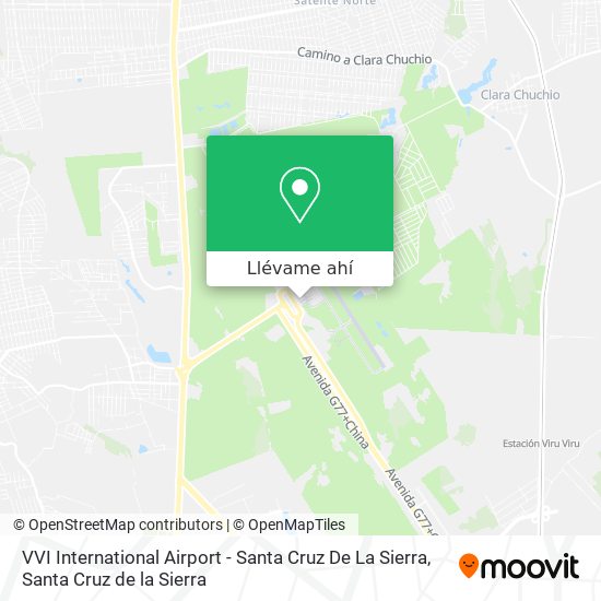 Mapa de VVI International Airport - Santa Cruz De La Sierra