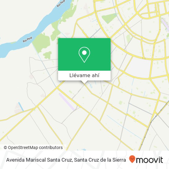 Mapa de Avenida Mariscal Santa Cruz