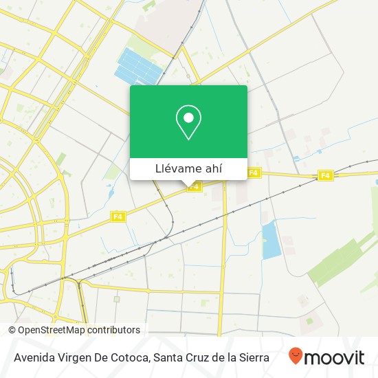 Mapa de Avenida Virgen De Cotoca
