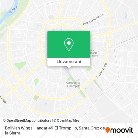 Mapa de Bolivian Wings Hangar 49 El Trompillo