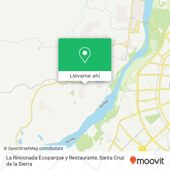 Mapa de La Rinconada Ecoparque y Restaurante