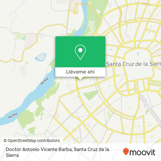 Mapa de Doctor Antonio Vicente Barba