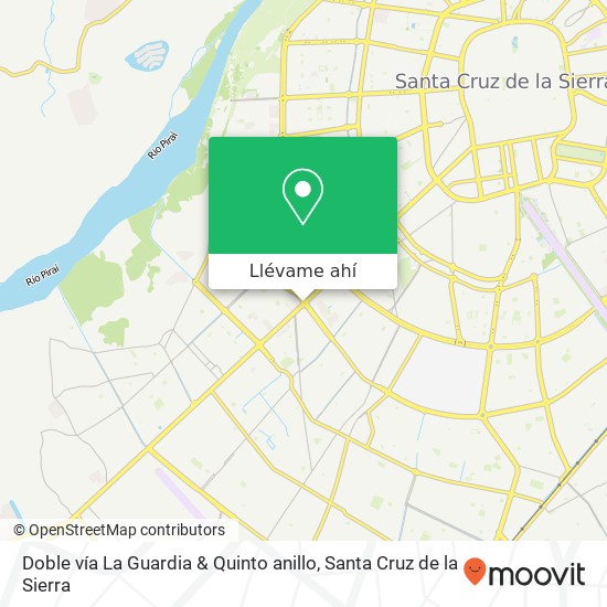 Mapa de Doble vía La Guardia & Quinto anillo