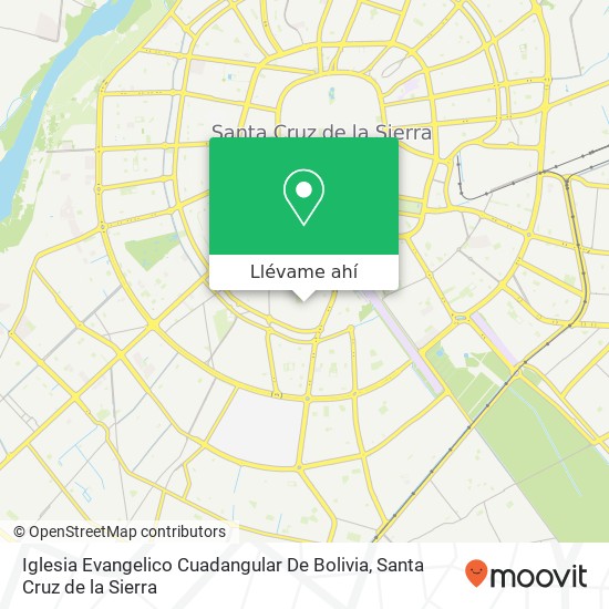 Mapa de Iglesia Evangelico Cuadangular De Bolivia