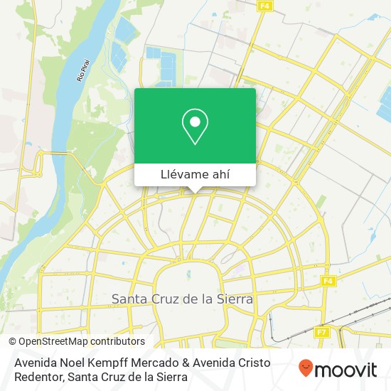Mapa de Avenida Noel Kempff Mercado & Avenida Cristo Redentor