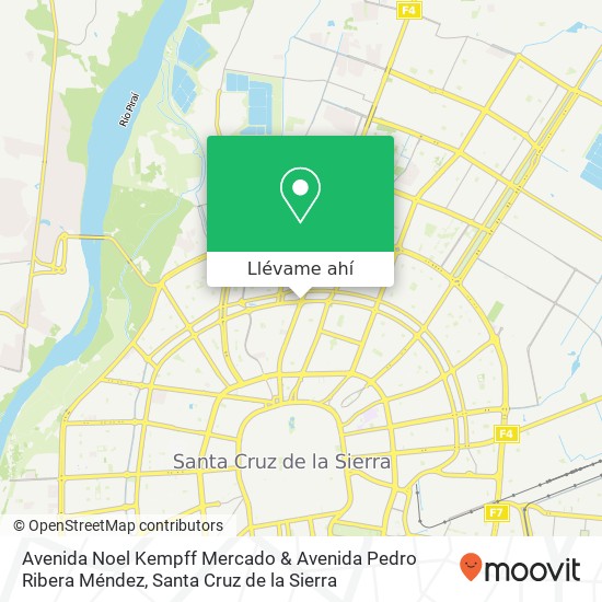 Mapa de Avenida Noel Kempff Mercado & Avenida Pedro Ribera Méndez