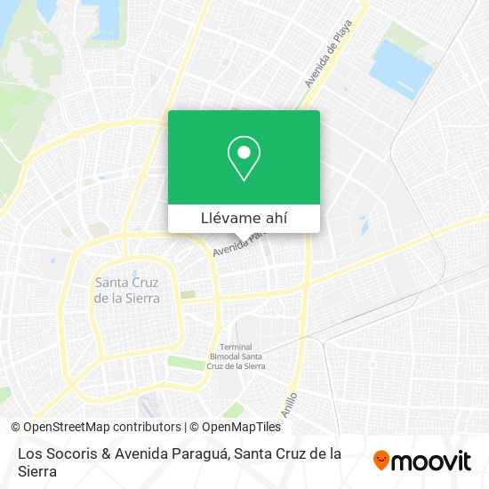 Mapa de Los Socoris & Avenida Paraguá
