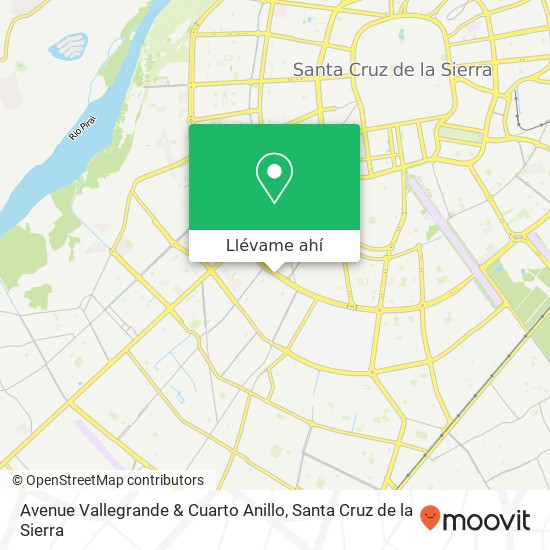Mapa de Avenue Vallegrande & Cuarto Anillo