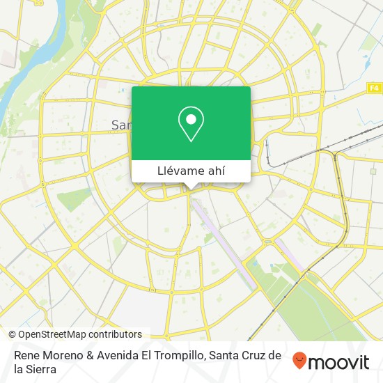 Mapa de Rene Moreno & Avenida El Trompillo