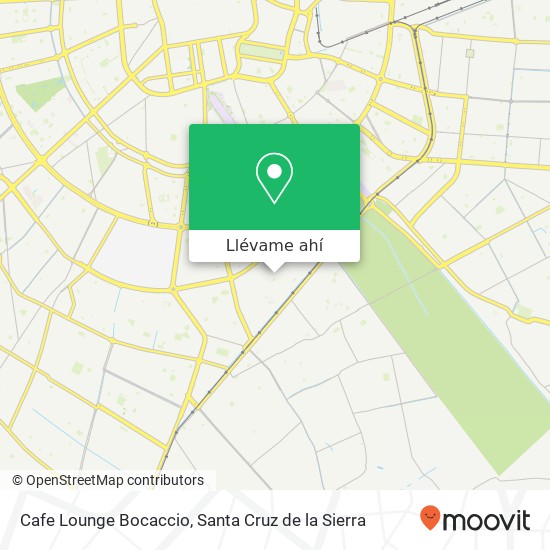 Mapa de Cafe Lounge Bocaccio, San Martín UV-114, Santa Cruz de la Sierra