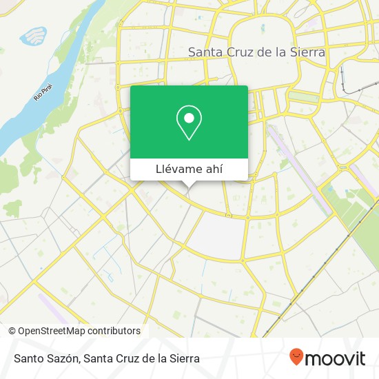 Mapa de Santo Sazón, Avenida Cap. Alfredo Higazy UV-51, Santa Cruz de la Sierra