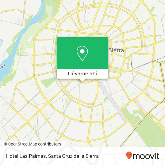 Mapa de Hotel Las Palmas, Avenida El Trompillo UV-27, Santa Cruz de la Sierra
